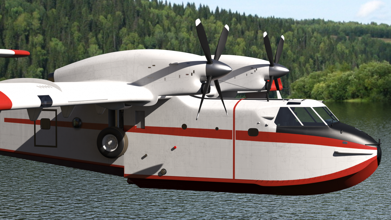 3D Amphibious Aircraft Flight