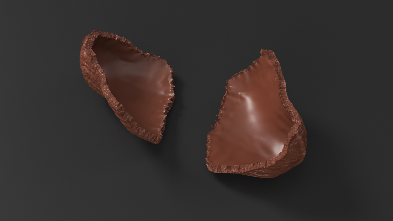 3D model Small Piece of Chocolate Bunny Tail