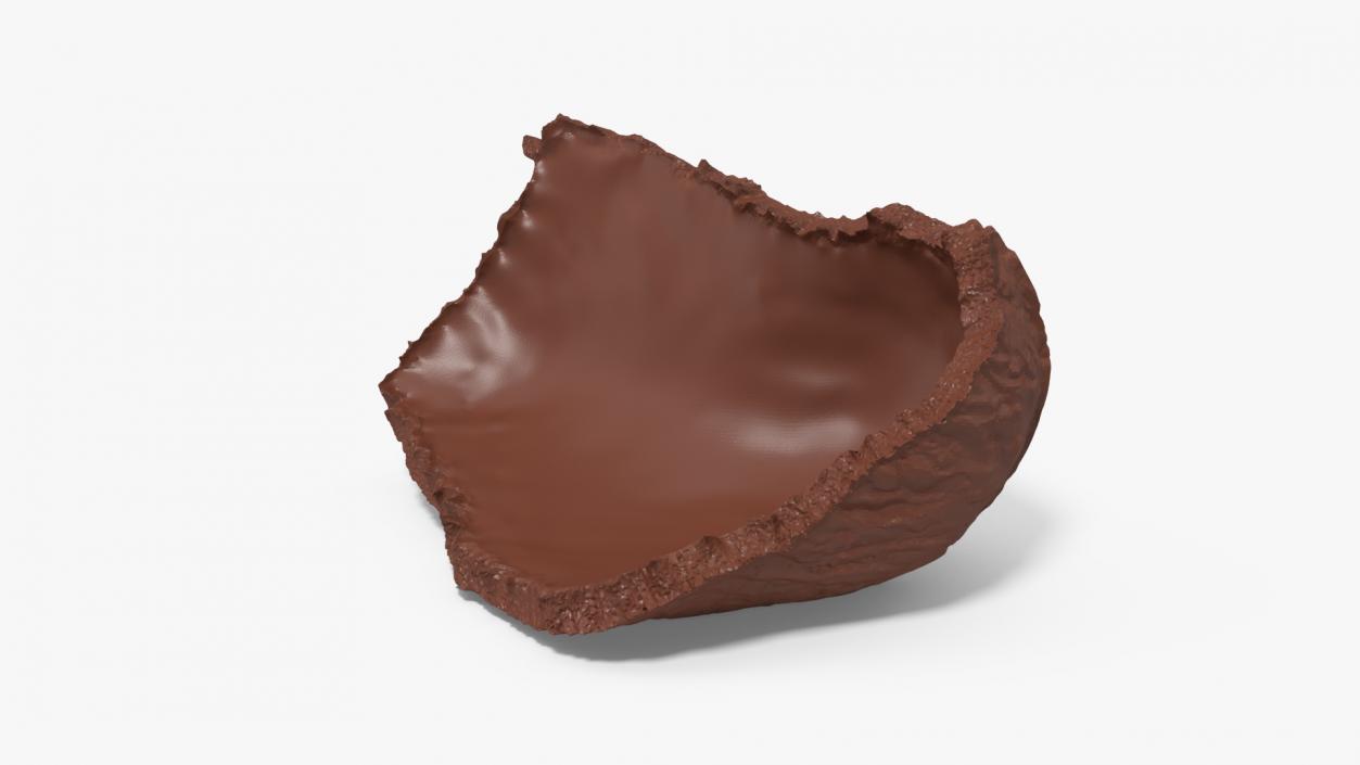 3D model Small Piece of Chocolate Bunny Tail