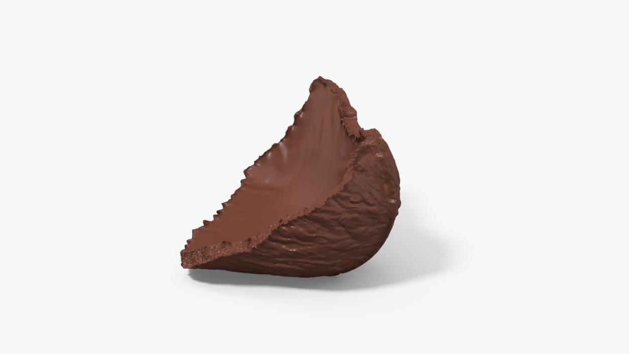 3D model Small Piece of Chocolate Bunny Tail