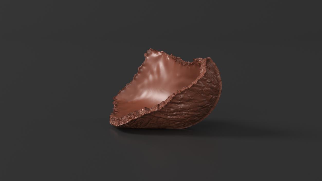 3D model Small Piece of Chocolate Bunny Tail