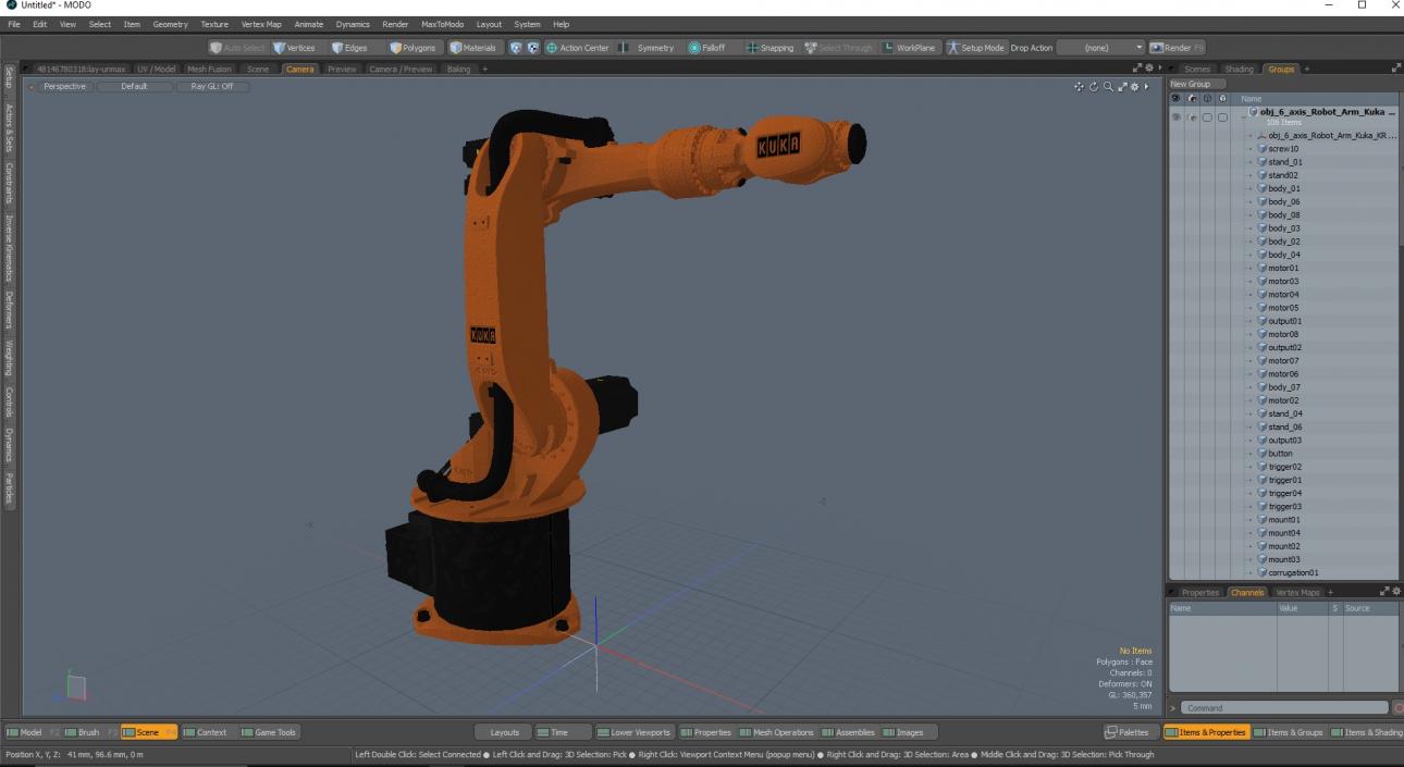 6-axis Robot Arm Kuka KR 16-3 3D model