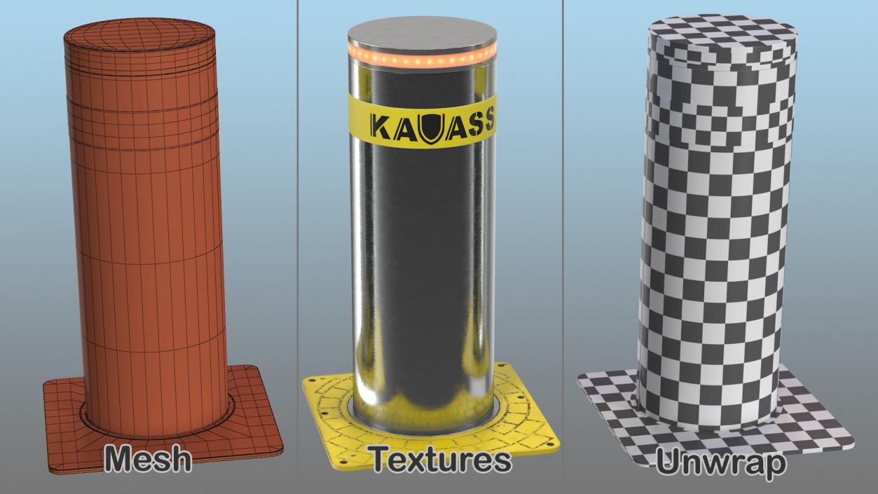 3D Kavass Automatic Retractable Bollard