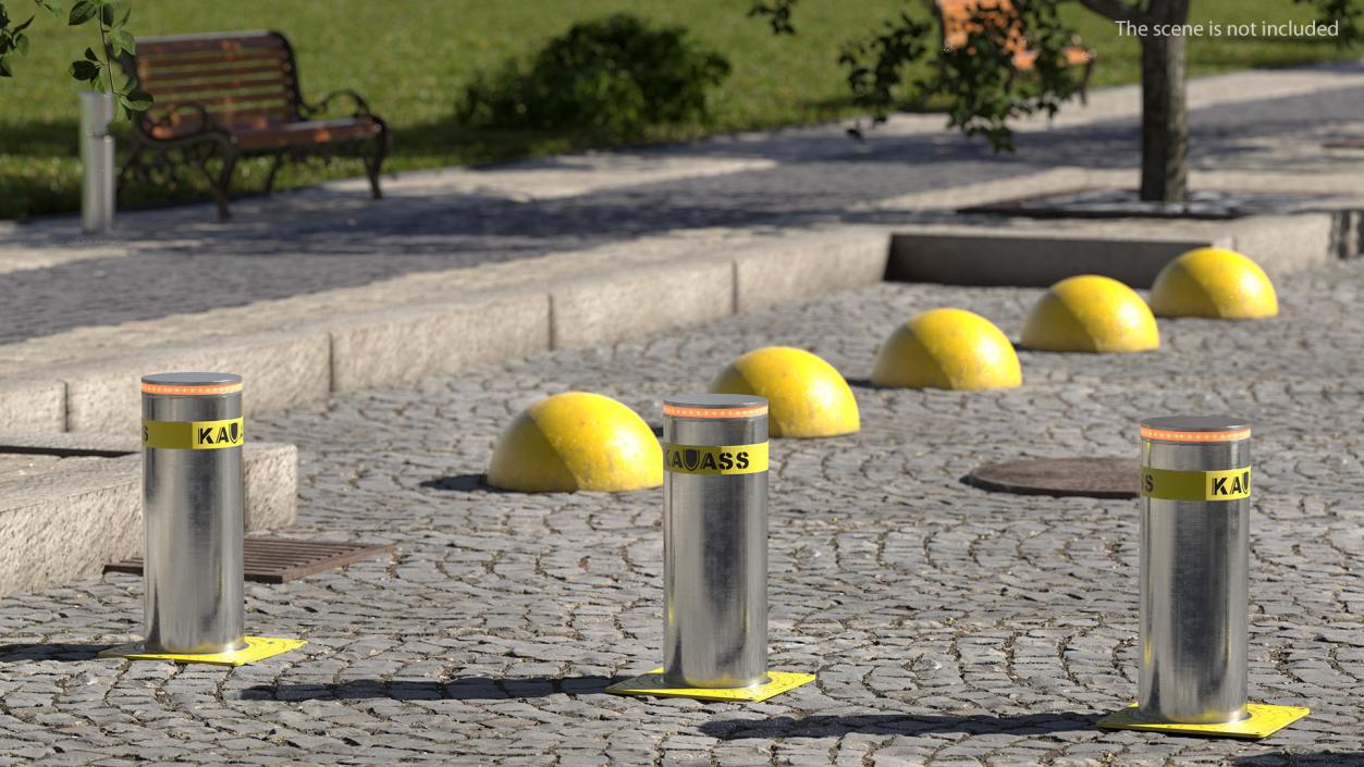 3D Kavass Automatic Retractable Bollard