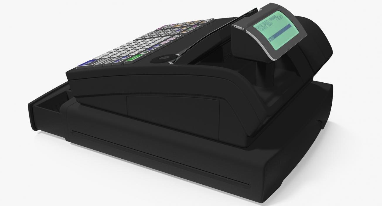 3D Electronic Cash Register Generic Black model