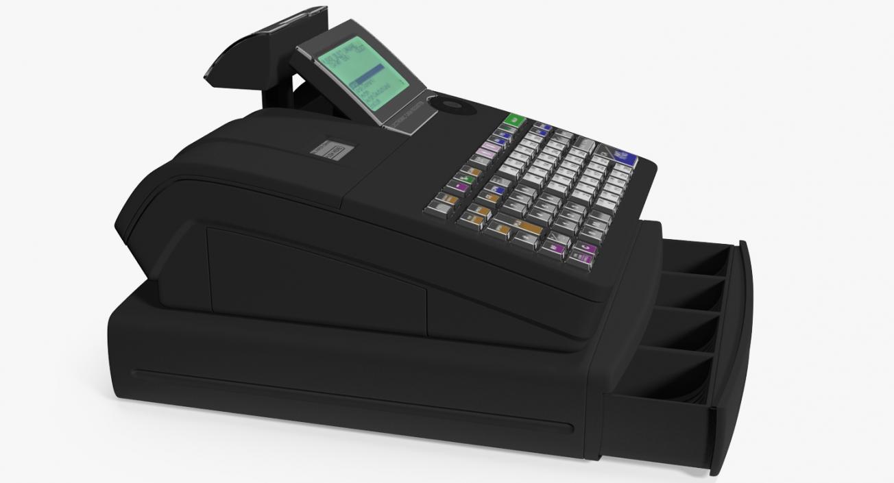 3D Electronic Cash Register Generic Black model