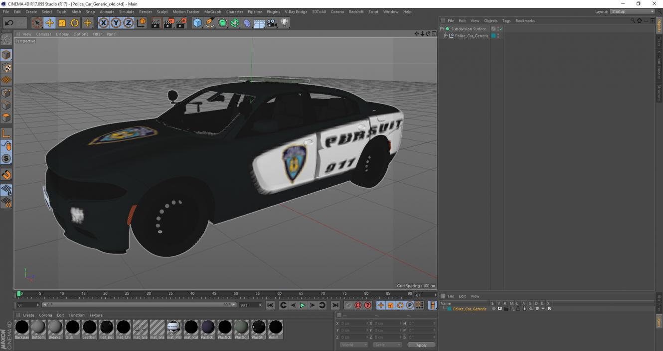 3D model Police Car