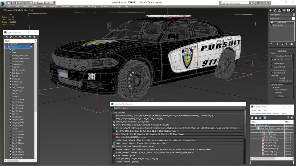 3D model Police Car