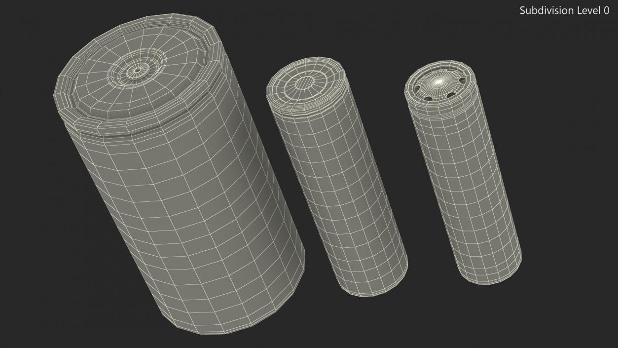 Tesla Batteries Set 3D model