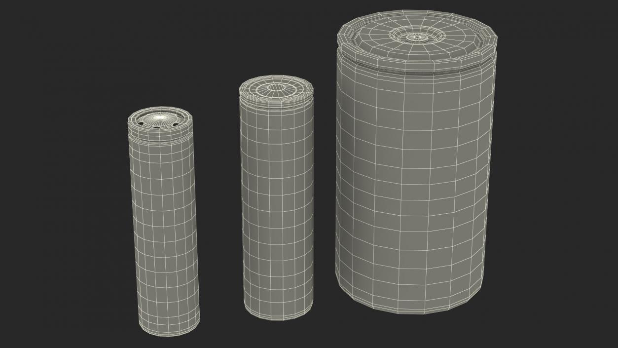 Tesla Batteries Set 3D model