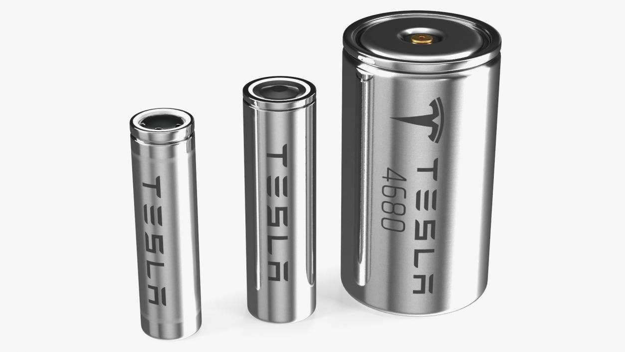 Tesla Batteries Set 3D model