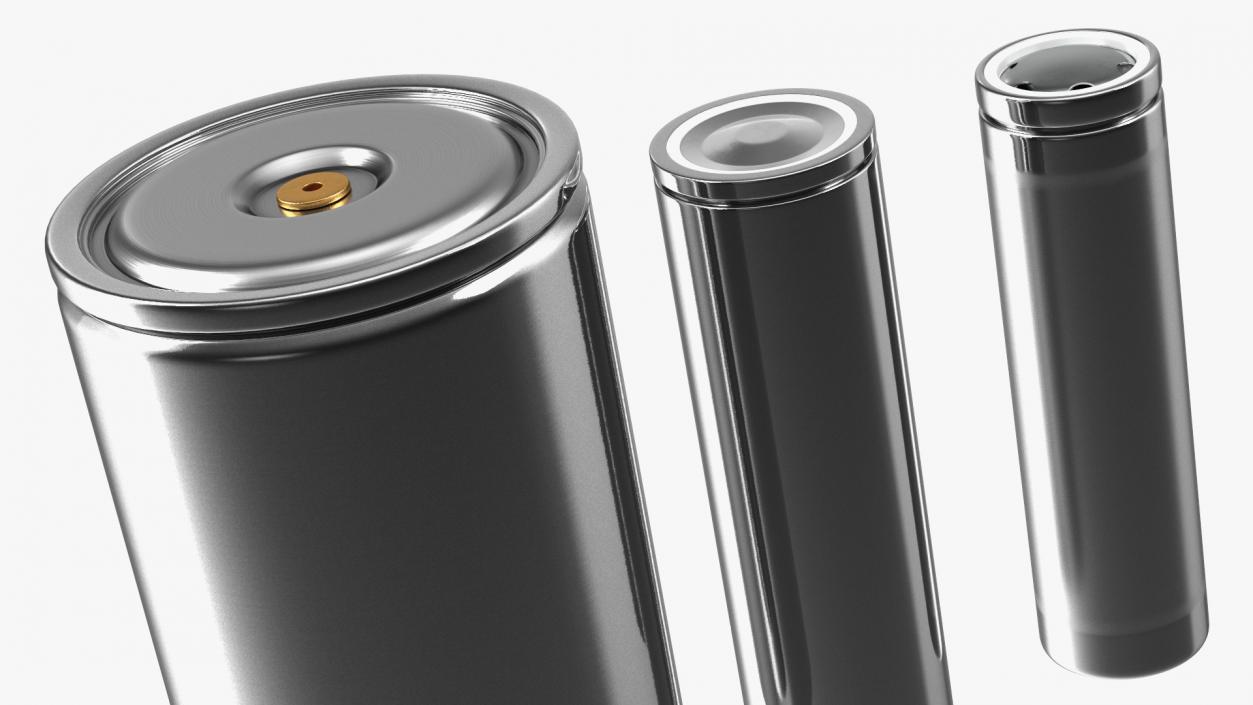 Tesla Batteries Set 3D model