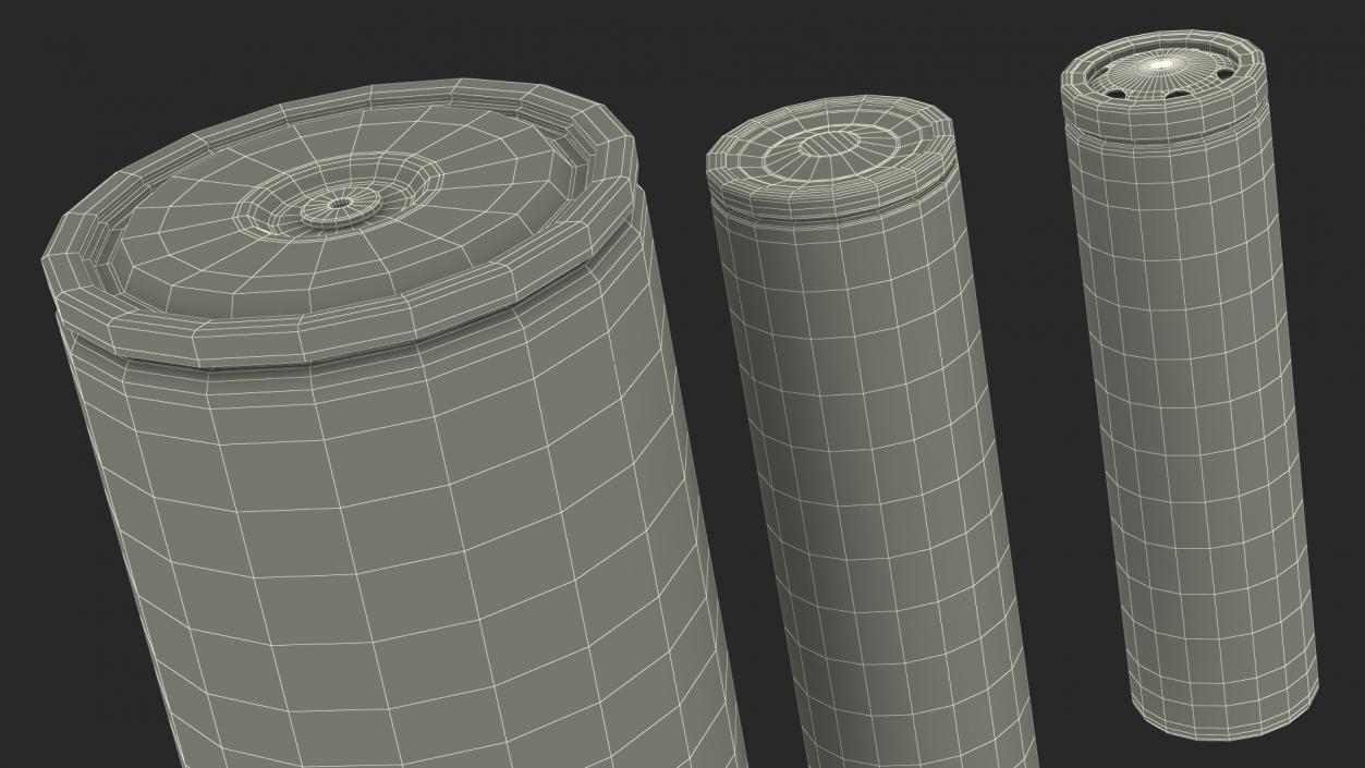 Tesla Batteries Set 3D model