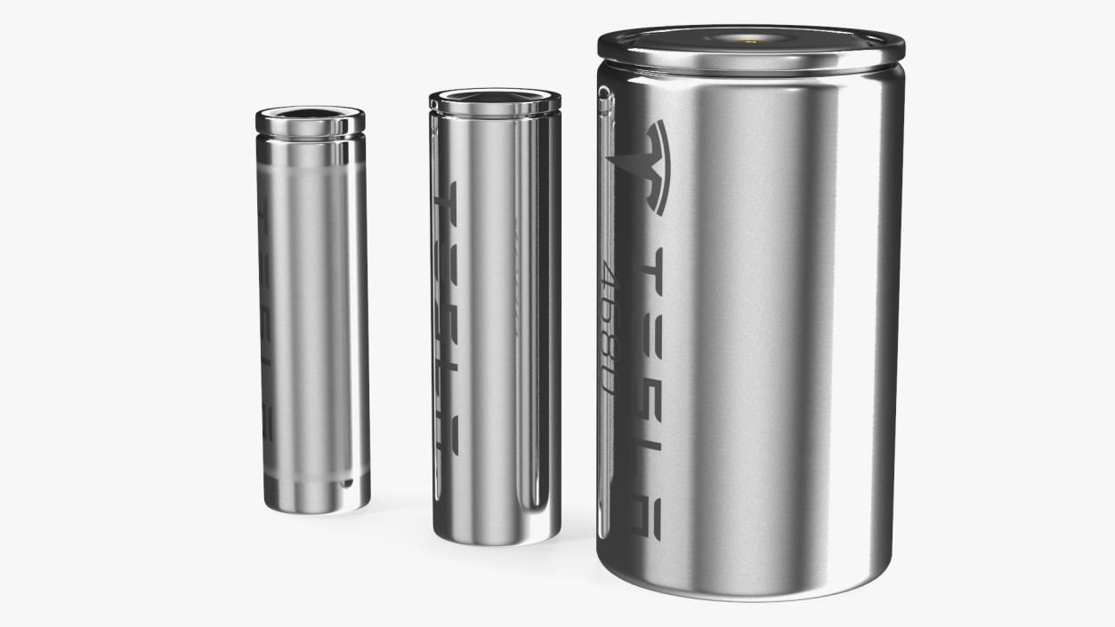 Tesla Batteries Set 3D model