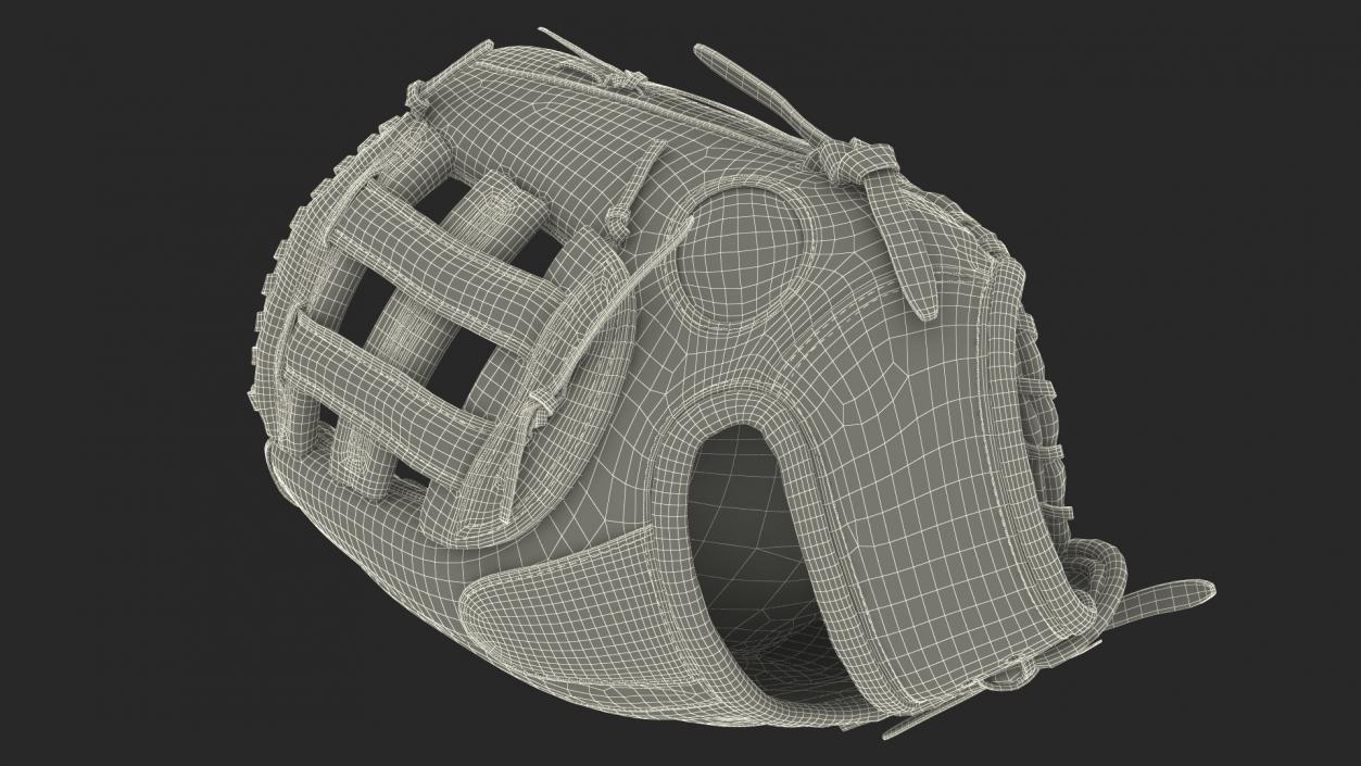 Softball Glove with Ball 3D model