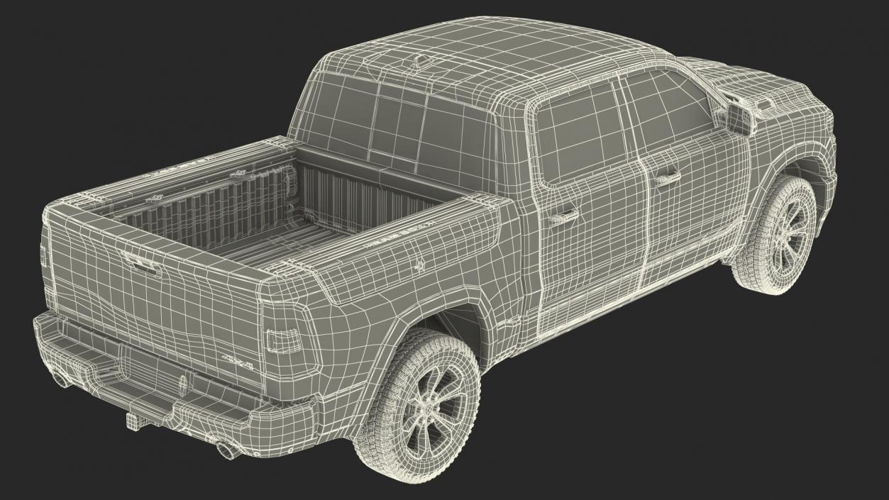 3D model Pickup Truck  Rigged