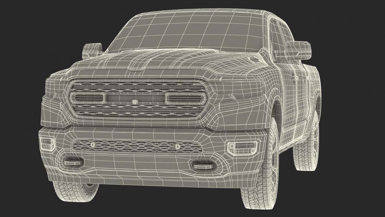 3D model Pickup Truck  Rigged