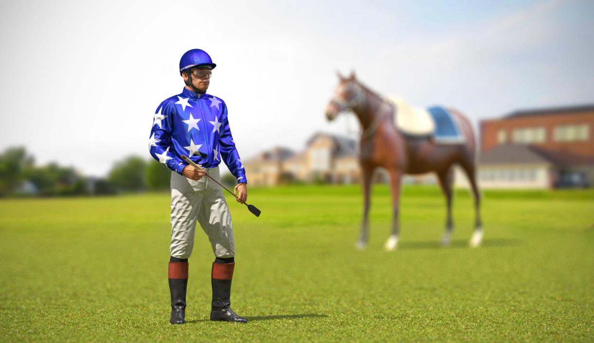 Horse Racing Jockey Costume 3D