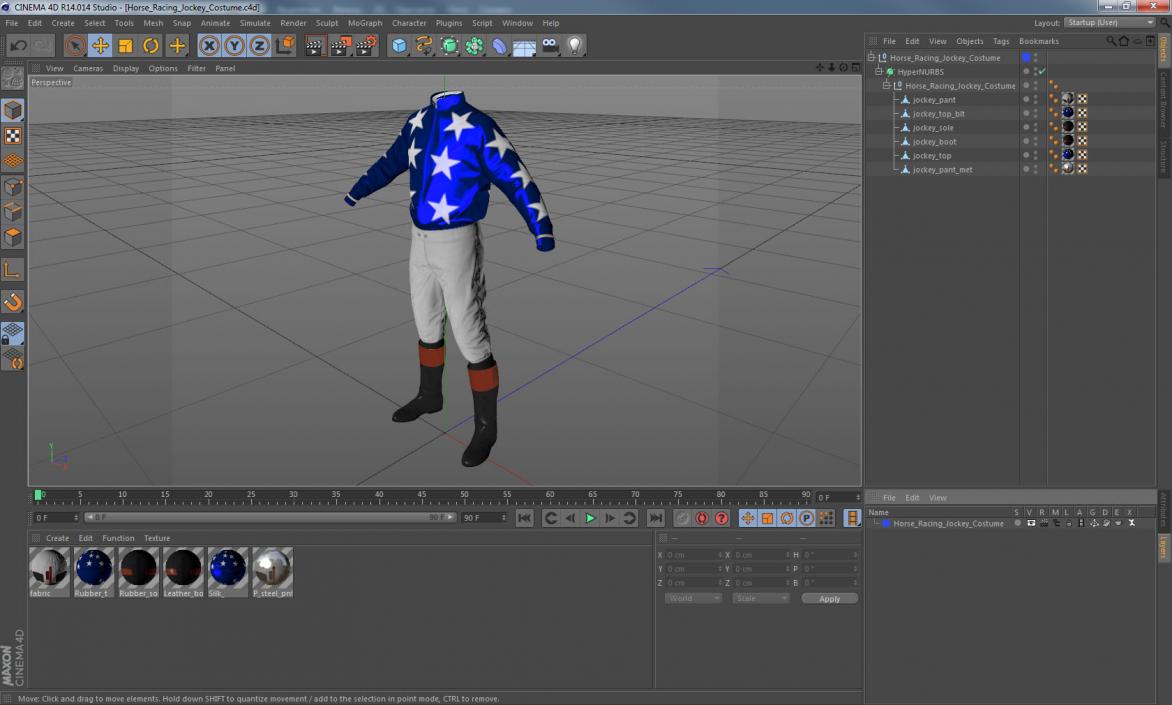 Horse Racing Jockey Costume 3D