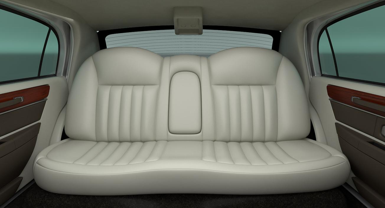 3D Limousine Generic White model