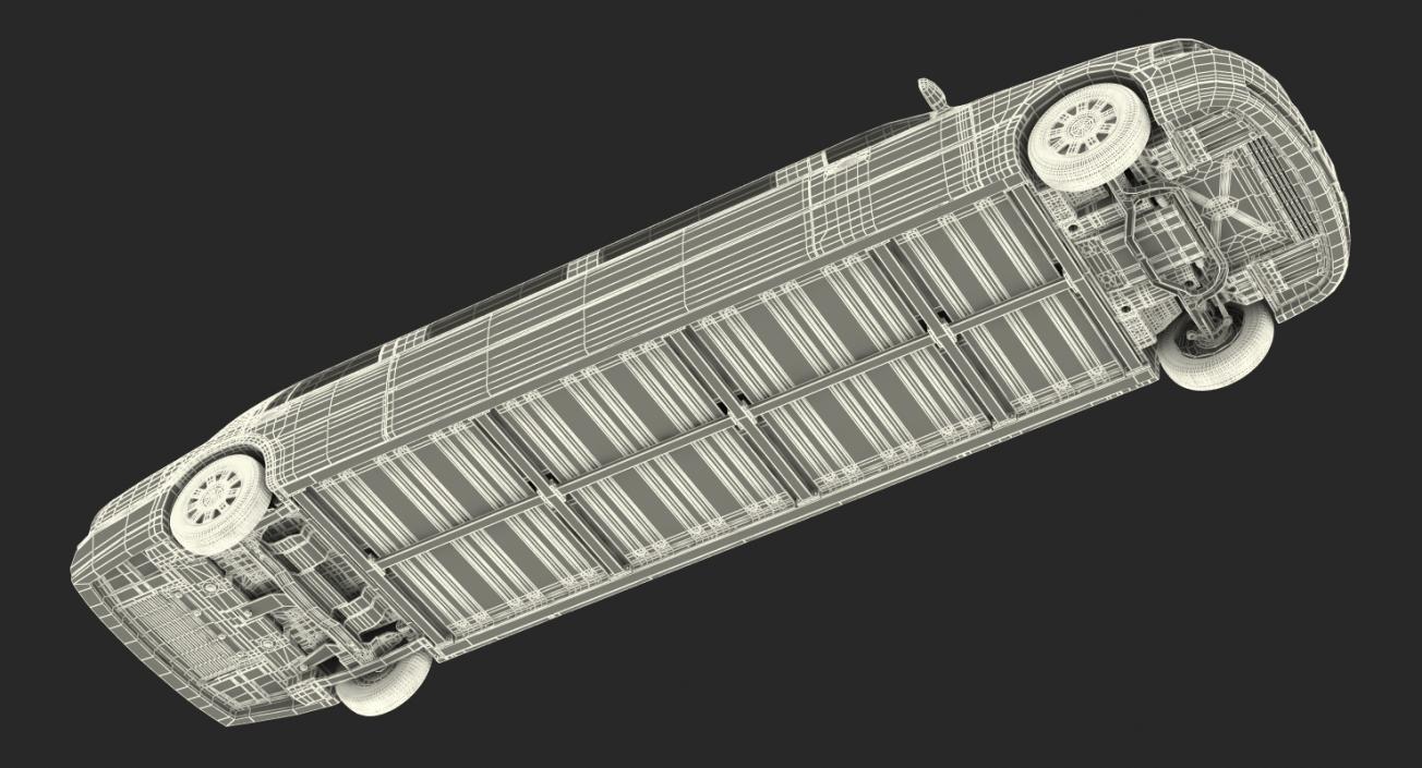 3D Limousine Generic White model