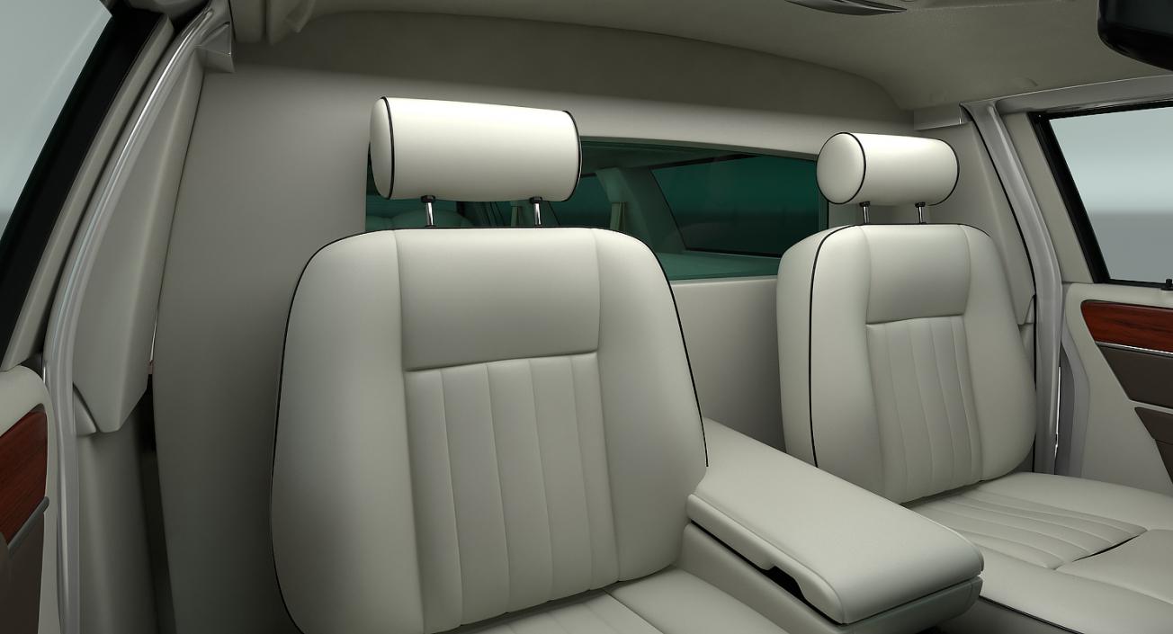 3D Limousine Generic White model