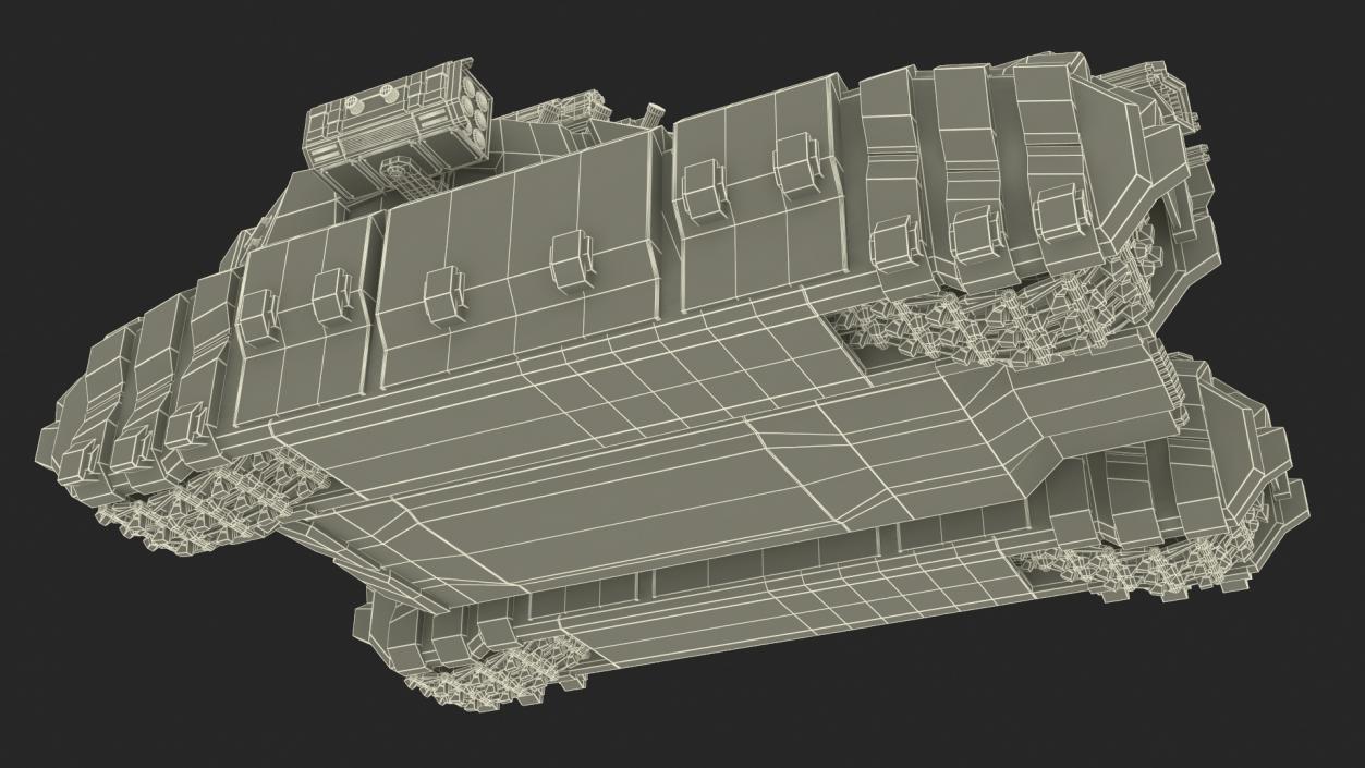 3D Fantastic Heavy Tank White 2 model