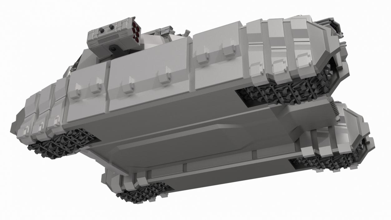 3D Fantastic Heavy Tank White 2 model