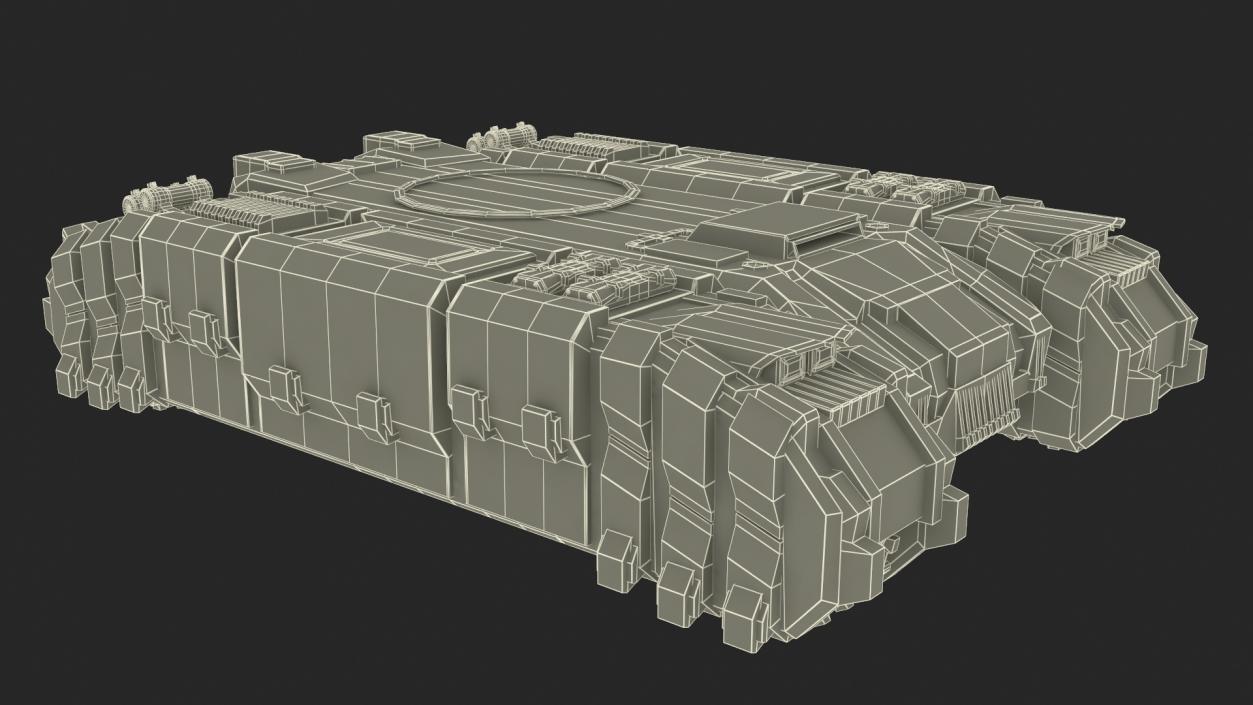 3D Fantastic Heavy Tank White 2 model