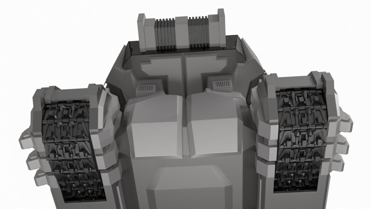 3D Fantastic Heavy Tank White 2 model