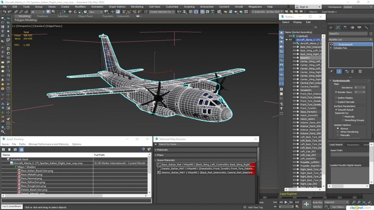 Aircraft Alenia C-27J Spartan Italian Flight 3D model