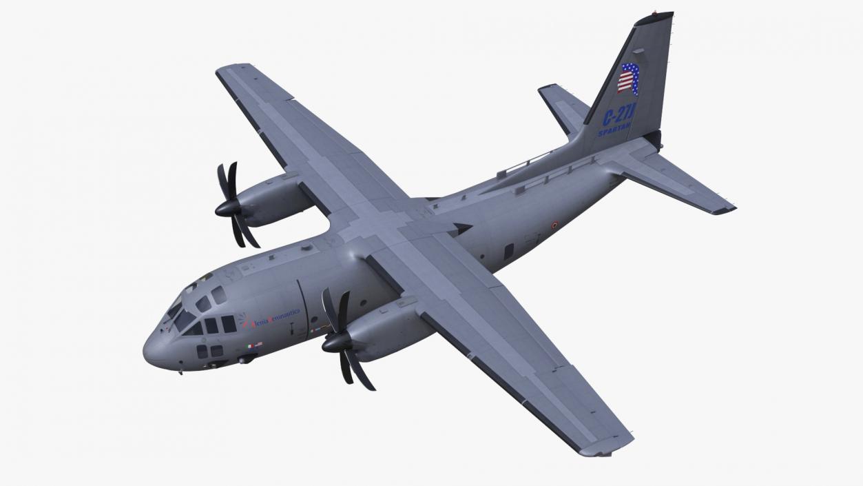 Aircraft Alenia C-27J Spartan Italian Flight 3D model