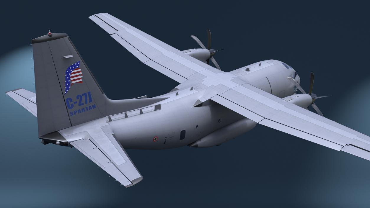 Aircraft Alenia C-27J Spartan Italian Flight 3D model