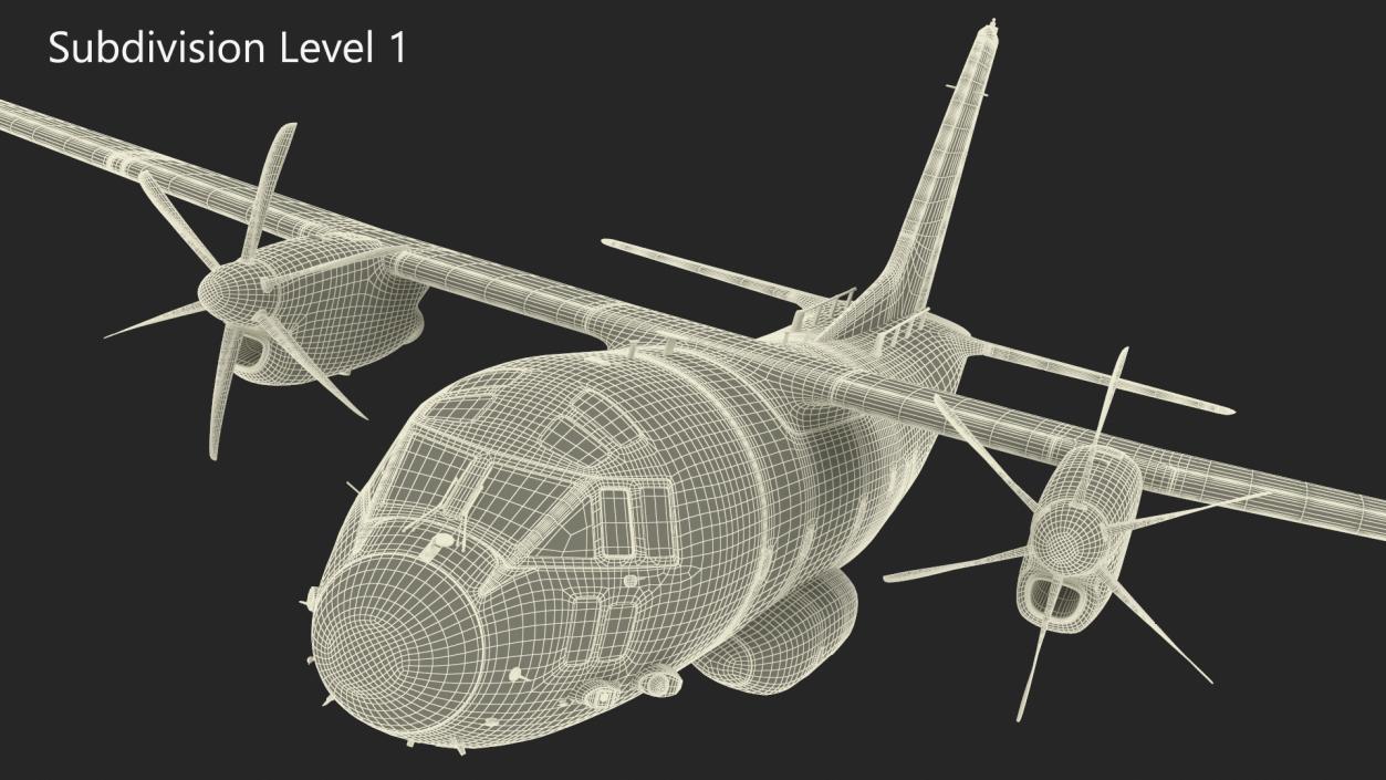 Aircraft Alenia C-27J Spartan Italian Flight 3D model