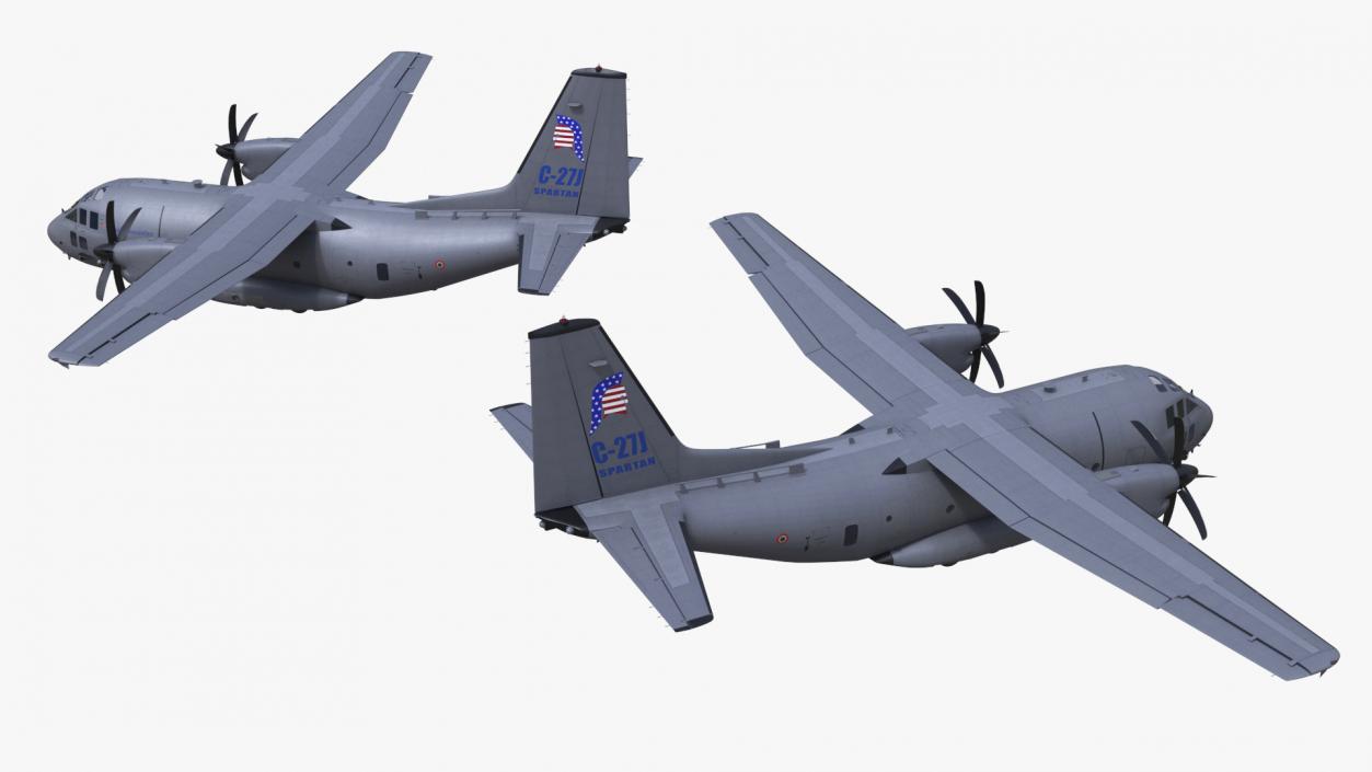 Aircraft Alenia C-27J Spartan Italian Flight 3D model