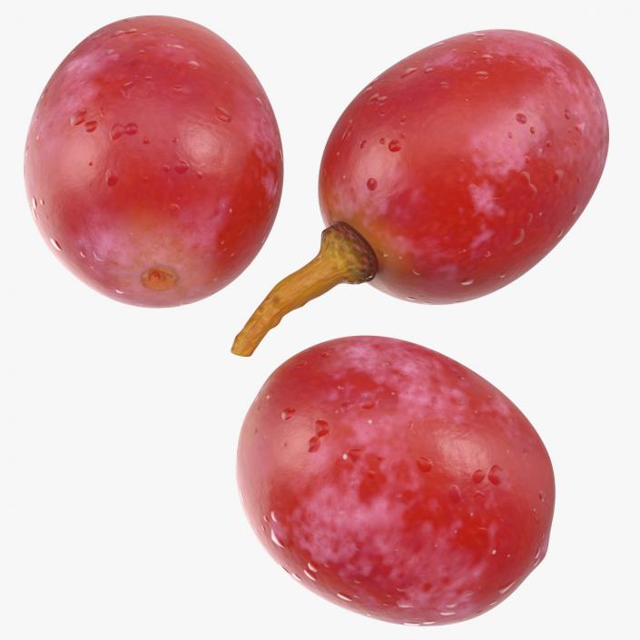 3D Pink Grapes