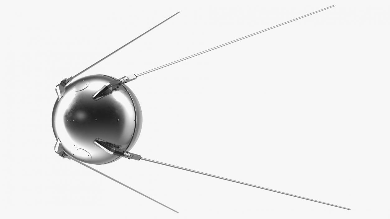 Sputnik 1 First Artificial Earth Satellite 3D