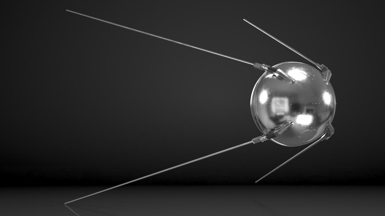 Sputnik 1 First Artificial Earth Satellite 3D