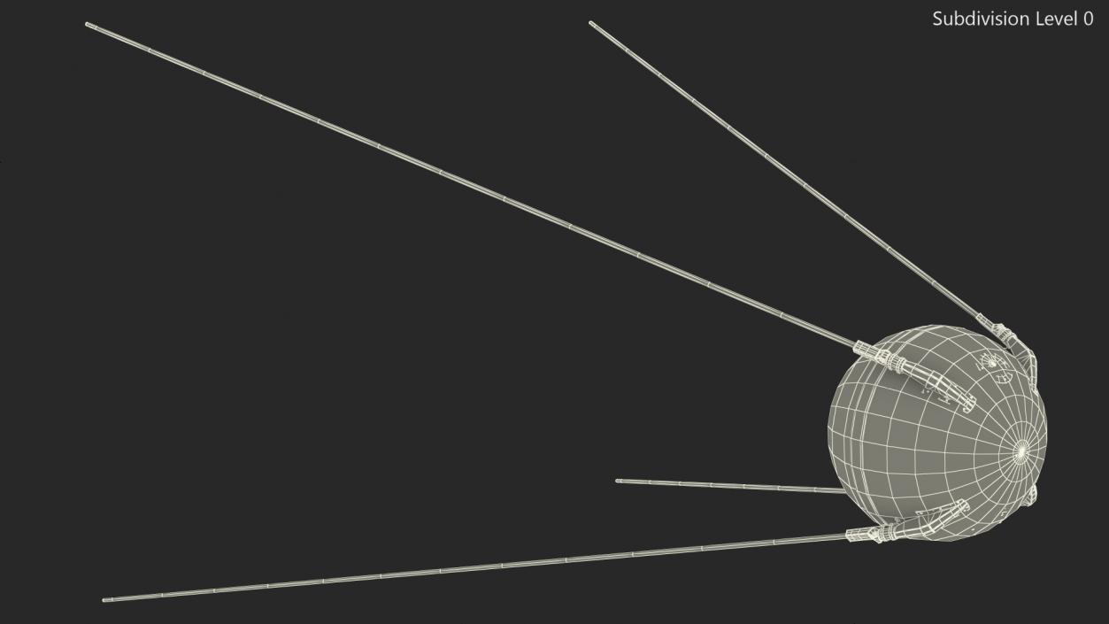 Sputnik 1 First Artificial Earth Satellite 3D