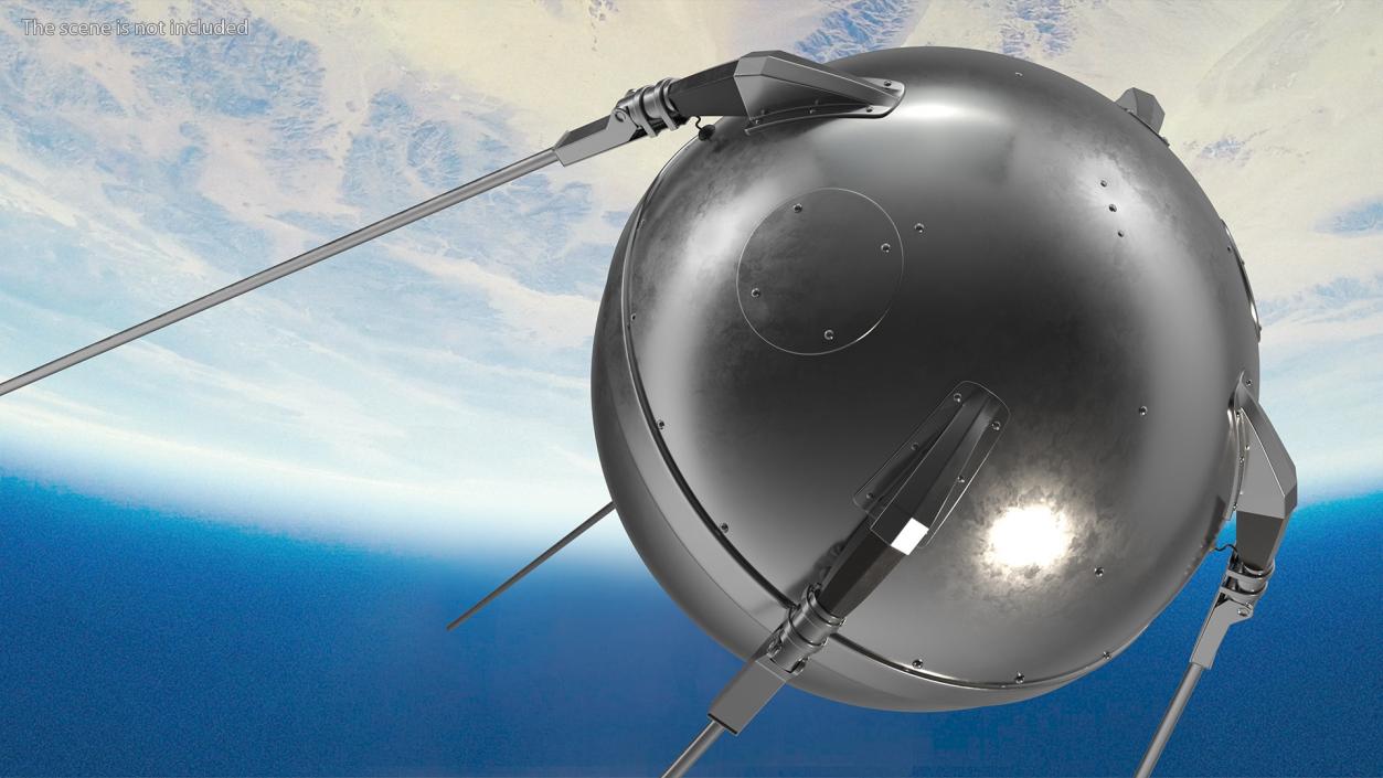 Sputnik 1 First Artificial Earth Satellite 3D