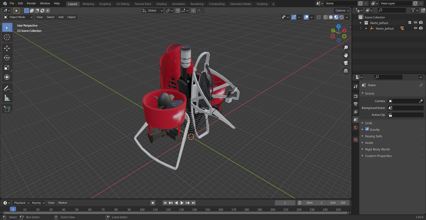 Martin JetPack 3D model