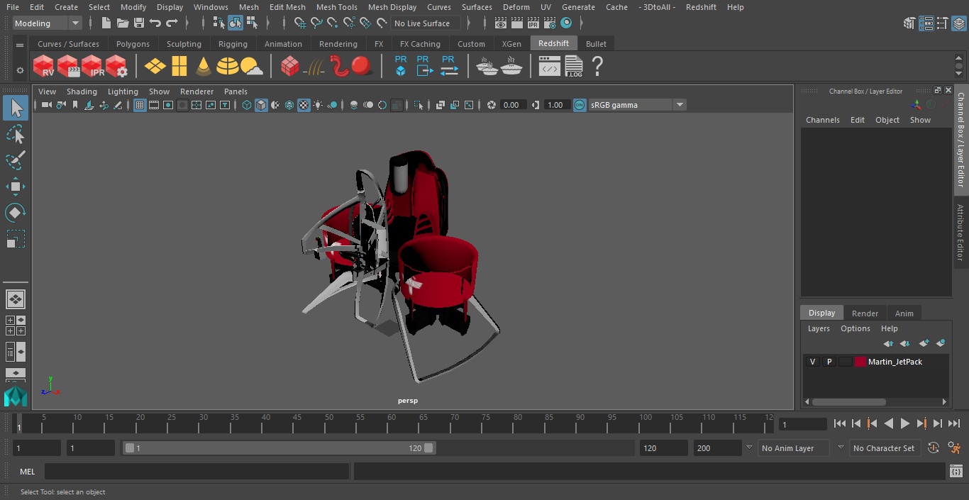 Martin JetPack 3D model