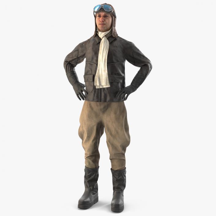 Pilot in Standing Pose 2 3D model