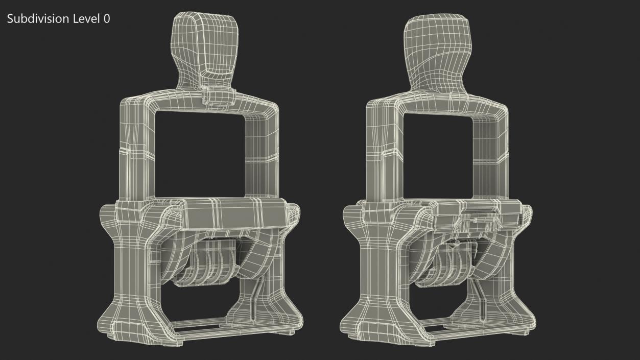 3D model Professional Self Inking Date Stamp