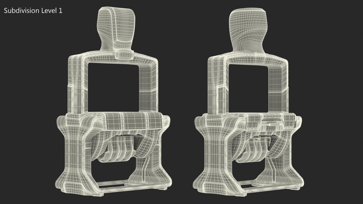 3D model Professional Self Inking Date Stamp