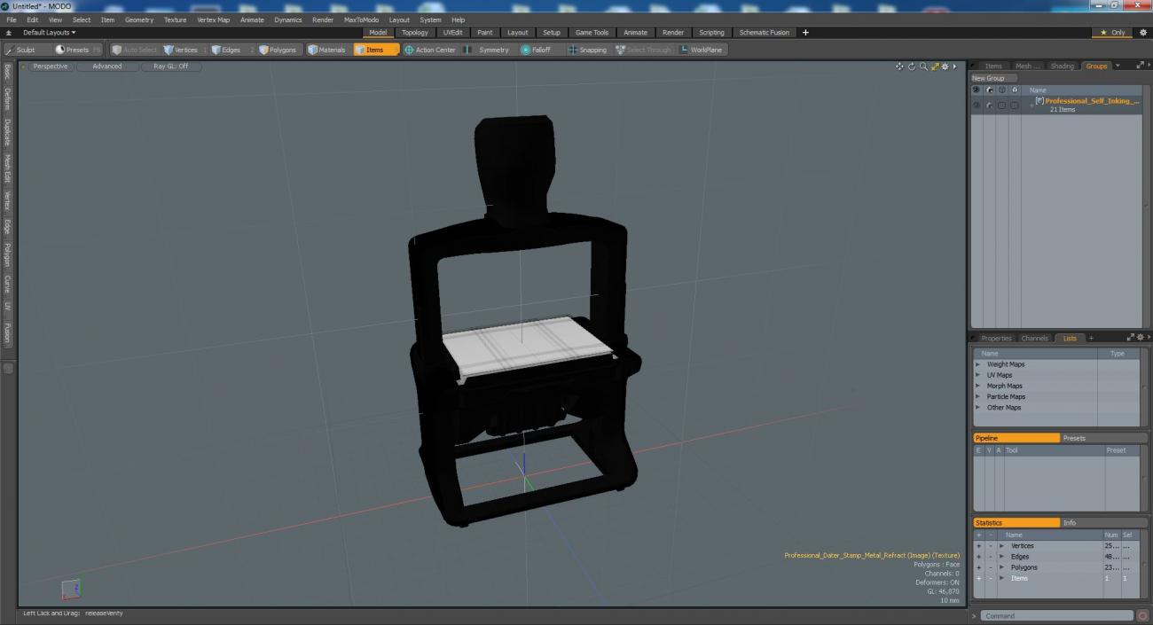 3D model Professional Self Inking Date Stamp