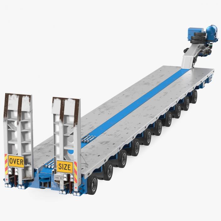 3D Drake Steerable Low Loader Rigged model