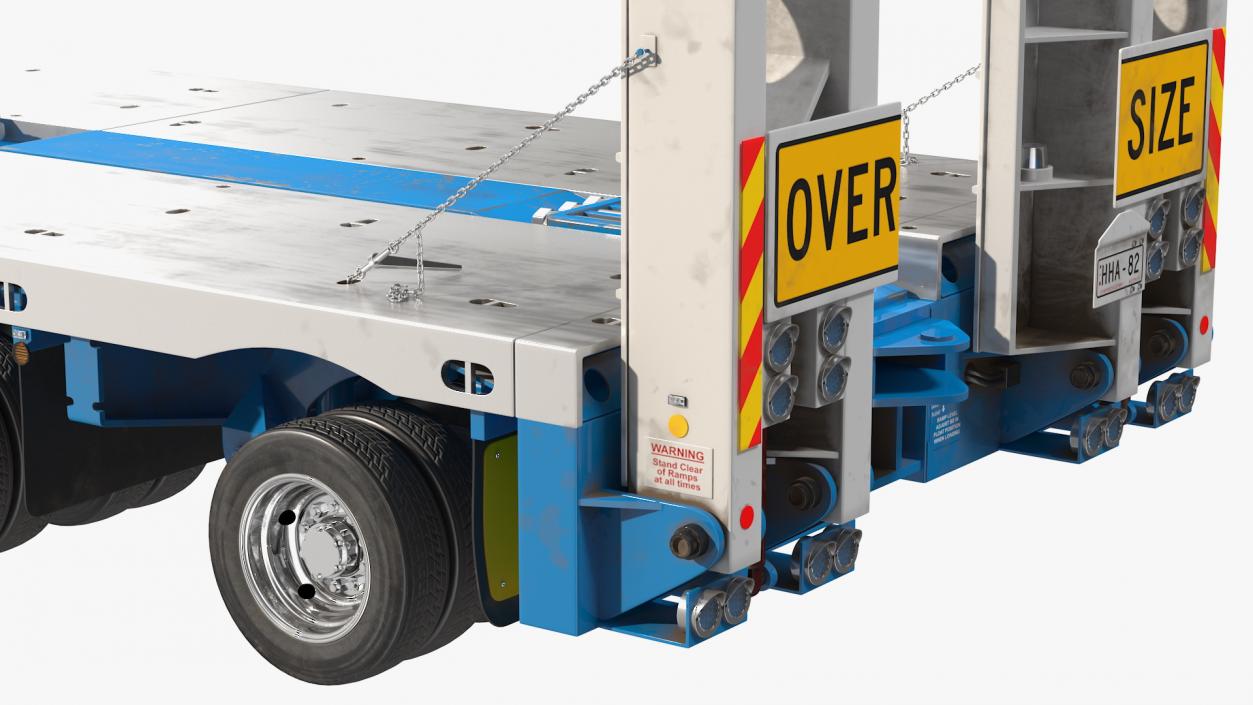 3D Drake Steerable Low Loader Rigged model