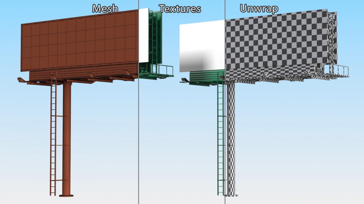 3D Outdoor Advertising Billboard Structure 2