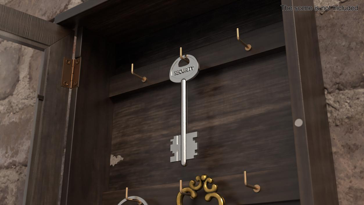 Door Lock Keys Collection 2 3D